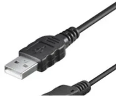 Kabelis USB Goobay USB-A - miniUSB 1 m Juodas