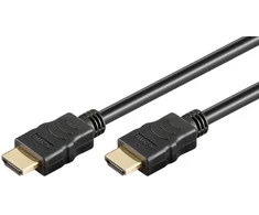 Goobay Didelės spartos HDMI kabelis su Ethernet, 1,5 m, 1,5 m, HDMI Type A (standartinis), HDMI Type A (standartinis), 3D, 18 Gbit/s, juodas