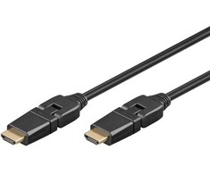 Goobay Didelės spartos HDMI™ 360° laidas su Ethernet