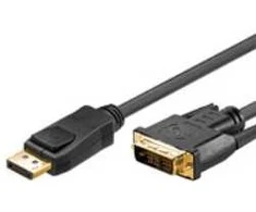 Goobay DisplayPort/DVI-D adapterio kabelis 1.2, paauksuotas, 5 m, 5 m, DisplayPort, DVI-D, kištukas, lizdas, tiesus