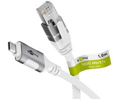 Kabelis USB Goobay USB-C - RJ-45 1.5 m Baltas (RB74166)