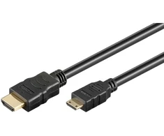 Goobay Didelės spartos HDMI kabelis su eternetu Mini HDMI kištukas A tipas> (74087)