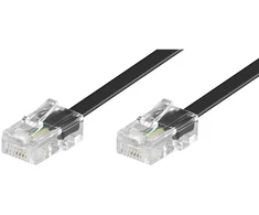 Goobay GOOBAY 10x ISDN Modulinis prijungimo kabelis 3 metrų juodas RJ45 jungtis 8P4C į RJ45 jungtis 8P4C - 50255