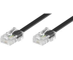 Goobay ISDN modulinis kabelis, 6 m, RJ-45, RJ-45, juodas, vyriškas, vyriškas