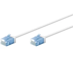 Goobay Itin lankstus tinklo kabelis CAT 6A, plonas, U/UTP, baltas
