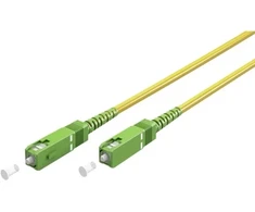 Goobay Šviesolaidinis kabelis (FTTH), vienmodis (OS2) geltonas, geltonas (simplex), 30 m – kabelio ilgis 30 m