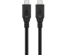 Goobay 74184, 1,5 m, USB C, USB C, USB4 Gen 2x2, 40 Gbit/s, juodas
