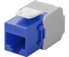 Goobay CAT 6A Keystone Jack RJ45, UTP, 500 MHz – mėlynos spalvos versija