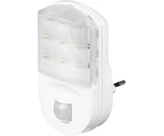 Goobay LED naktinė lemputė su judesio jutikliu, aplinkos apšvietimas, balta, šalta balta, IP20, II, 5 m