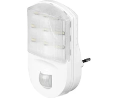 Goobay LED naktinė lemputė su judesio jutikliu, aplinkos apšvietimas, balta, šalta balta, IP20, II, 5 m