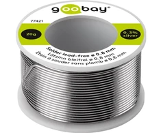Goobay Lituoto lydmetalis, ø 0,8 mm, 20 g