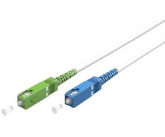 „Goobay“ šviesolaidinis kabelis (FTTH), vienmodis (OS2) baltas, baltas (paprastas), 15 m – laido ilgis 15 m