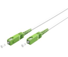 „Goobay“ šviesolaidinis kabelis (FTTH), vienmodis (OS2) baltas, baltas (paprastas), 10 m – laido ilgis 10 m