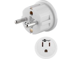 „Goobay“ adapterių tinklas JAV/Japonija, balta (RB45351)