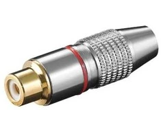 Goobay CKG 6.5 HQ R, RCA FM, Nerūdijantis plienas, 1 pc(s)