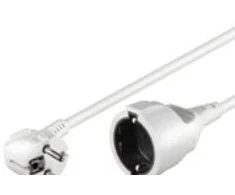 Goobay prailginimo laidas su įžeminimo kontaktu, 5 m, baltas, 5 m, F tipo maitinimo kištukas, F tipo maitinimo kištukas, H05VV-F3G, 250 V
