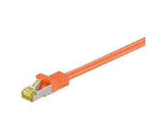 Goobay RJ-45 CAT7 25m, 25 m, Cat7, S/FTP (S-STP), RJ-45, RJ-45, Oranžinė