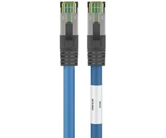 Goobay RJ45 (CAT 6A, 500 MHz) sujungimo kabelis su CAT 8.1 S/FTP neapdorotu kabeliu, mėlynas, 10m, 10 m, Cat8.1, S/FTP (S-STP), RJ-45, RJ-45, Mėlynas