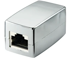 Goobay Wentronic 68161-GB CAT5 modulinė mova 2x RJ45 lizdas ekranuotas kryžminis