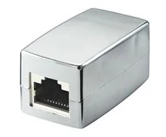 Goobay Wentronic 68161-GB CAT5 modulinė mova 2x RJ45 lizdas ekranuotas kryžminis