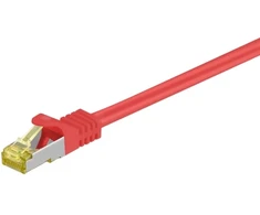 Goobay Patchcord, S/FTP, Cat7, 0,25 m, raudona