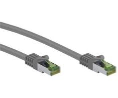 Wentronic Goobay CAT 8.1-1000 S/FTP AWG26 LSZH Pilkas 10m – Kabelio ilgis 10m