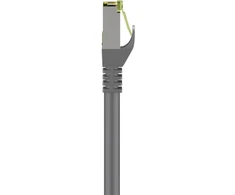 Goobay RJ45 tinklo kabelis su CAT 8.1 S/FTP neapdorotu kabeliu, AWG 26, pilkas, 7,5 m, 7,5 m, Cat8.1, S/FTP (S-STP), RJ-45, RJ-45, pilkas