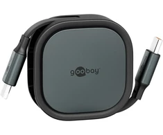 USB kabelis Goobay USB-C - USB-C 1 m, juodas