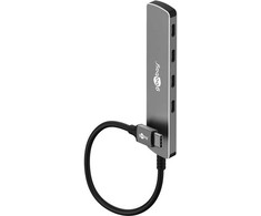 Goobay Plonas 4 prievadų USB šakotuvas, USB-C™ į USB-C™, 5 Gbps