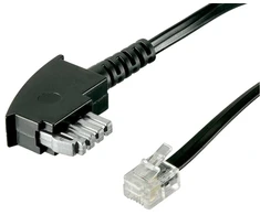 Goobay Telefono laidas TAE-N -> RJ11 6m, juodas