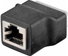 Goobay Terminal Block 8-pin > RJ45 female (8P8C) - push-down clamping assembly