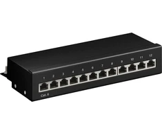 Goobay Tinklo įrenginiai, RJ-45, Cat6, S/UTP (STP), 22/26, Juoda, Metalas