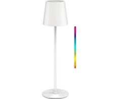 Goobay Belaidė LED stalinė lempa, dydis M, 38 cm, RGBW, balta