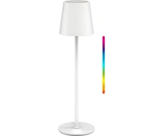 Goobay Belaidė LED stalinė lempa, dydis M, 38 cm, RGBW, balta