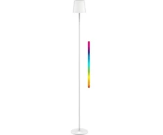 Goobay Belaidis LED grindų šviestuvas, dydis XL, 122 cm, RGBW, baltas