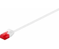 Goobay TRITON CAT 6 plonas jungiamasis kabelis, U/UTP, baltas – kabelio ilgis 7,5 m