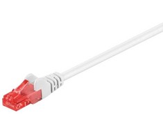 Goobay 95661, 25 m, Cat6, U/UTP (UTP), RJ-45, RJ-45, Balta