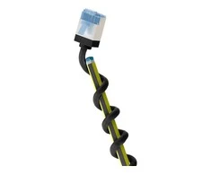 GOOBAY ULTRA-FLEX CAT6A VERKKOKAAPELI, 0.25M, U/FT, LSZH, SLIM, EXTRA-SHORT PLUGS, Juodas