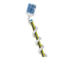 Goobay Itin lankstus CAT 6A kabelis, plonas, U/UTP, baltas - Laido ilgis 0,15 m