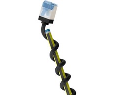Goobay itin lankstus CAT 6A pataisinis kabelis, plonas, U/FTP, juodas - Kabelio ilgis 10 m