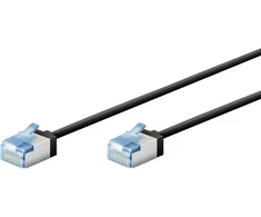 Goobay Itin lankstus CAT 6A pataisinis kabelis, plonas, U/FTP, juodas - Laido ilgis 2 m