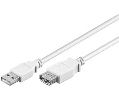 Goobay USB-A – USB-A USB kabelis 3 m baltas (RB96199)