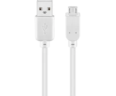 Goobay Kabelis USB USB-A – micro-B 0,3 m baltas (RB96191)