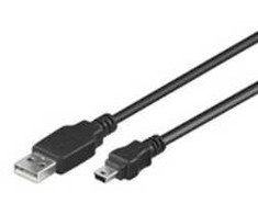 Kabelis USB Goobay USB-A - Juodas (93228)