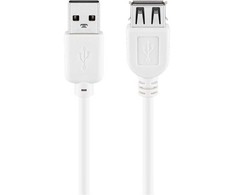 Goobay USB-A – USB-A USB laidas, 0,6 m baltas (JAB-1521970)