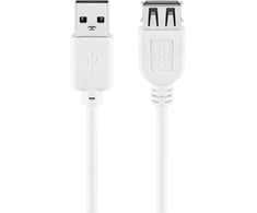 Goobay USB-A – USB-A USB laidas, 0,6 m baltas (JAB-1521970)