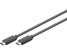 Goobay USB 3.1 Gen 1 0,5 m, 0,5 m, USB C, USB C, USB 3.2 Gen 1 (3.1 Gen 1), vyriškas/vyriškas, juodas