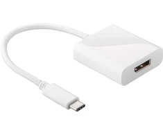 Goobay USB-C/DisplayPort, USB-C, DisplayPort, Kištukas/Lizdas, Balta