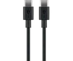 Goobay USB-C – USB-C USB laidas, 0,5 m juodas (JAB-4780425)