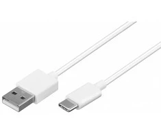 USB kabelis Goobay USB-A - USB-C 0,5 m Baltas (JAB- 3891583)